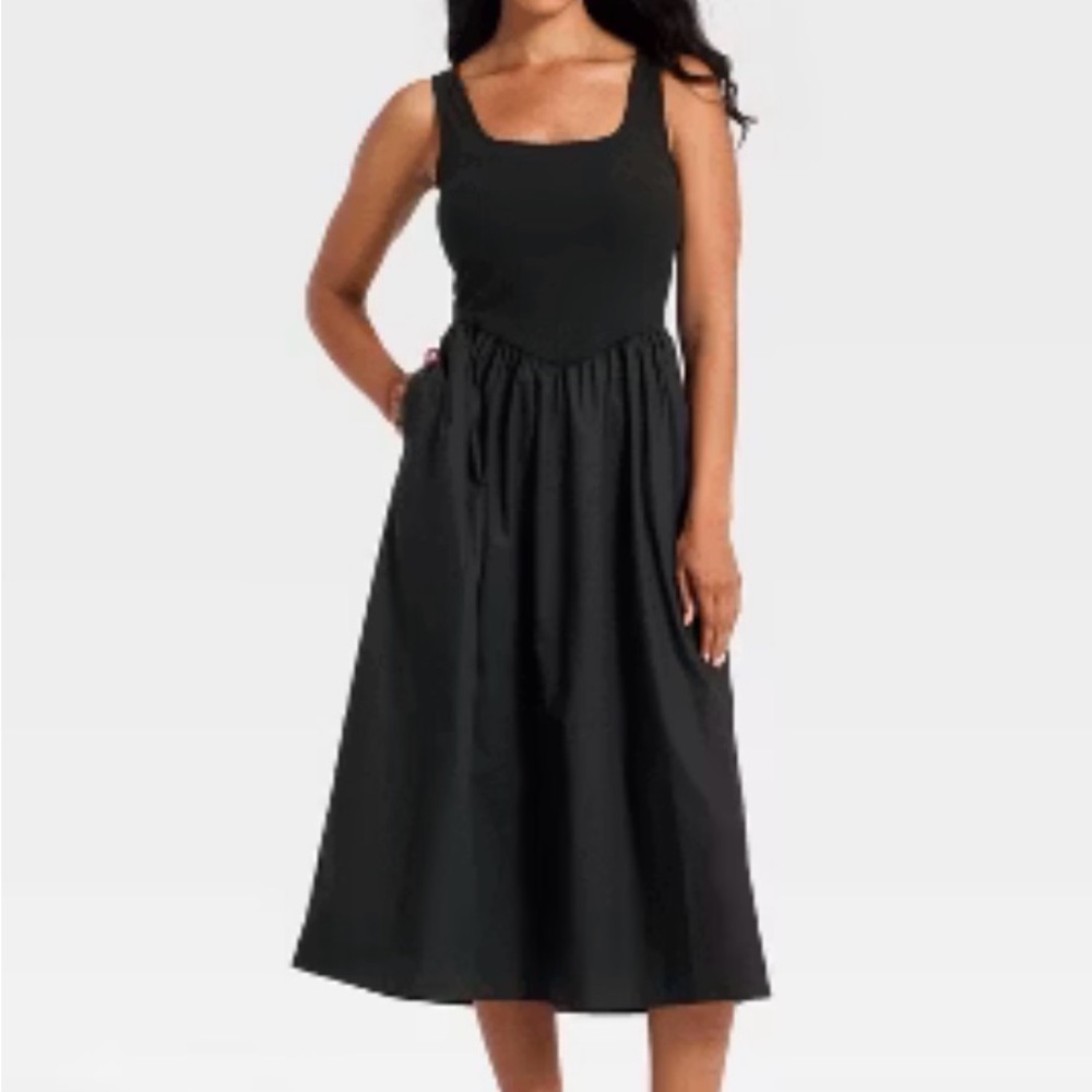 A New Day - Target - Black Midi Dress - size L